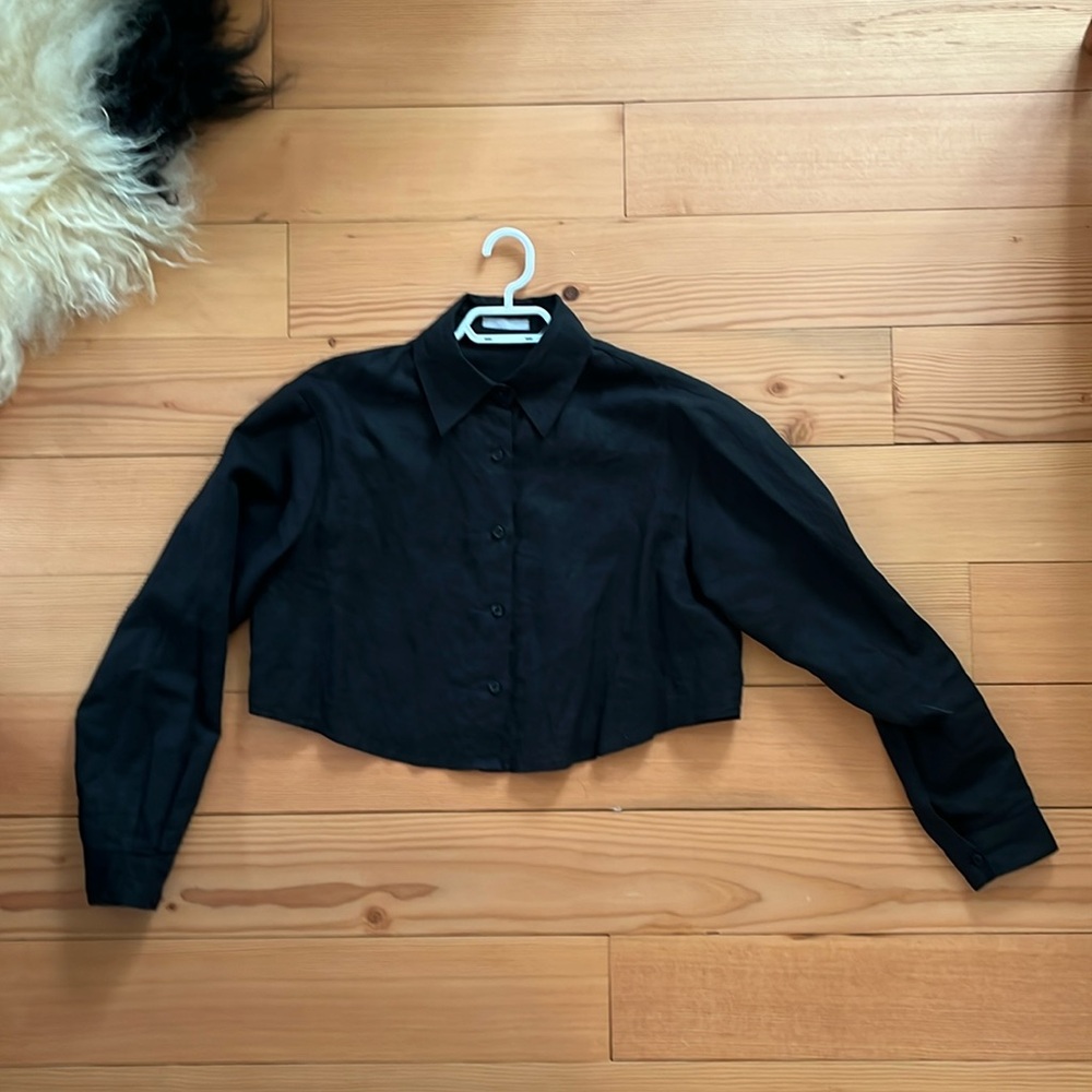 NWOT 100% Linen button up